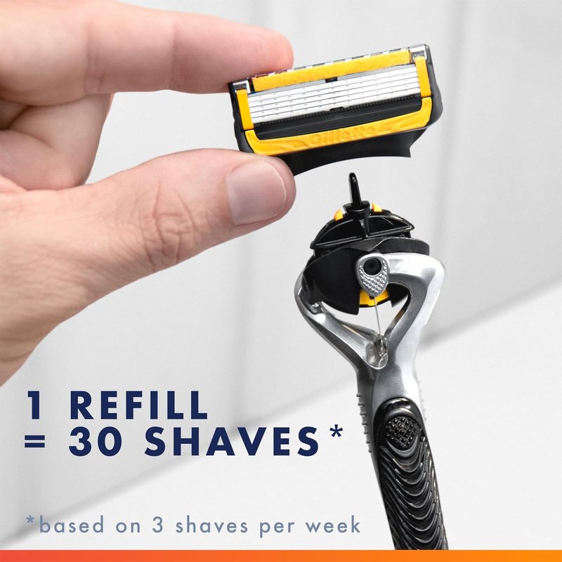 Gillette ProGlide Shield Razor for Men - Precision Handle + 1 Blade Refill