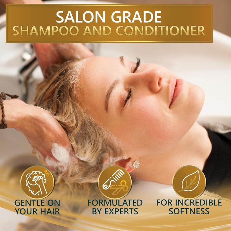 Coconut Shampoo and Conditioner Set | Sulfate-Free, Paraben-Free Moisturizing Treatment for Dry Hair