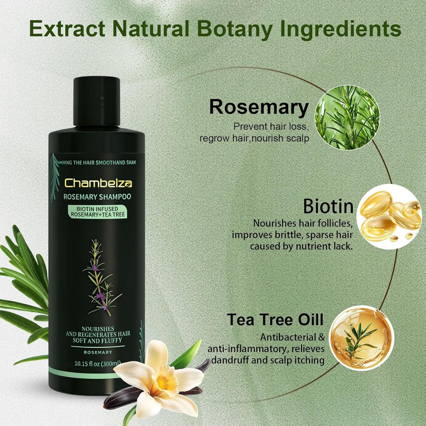 Skiennix Organic Rosemary Hair Growth Shampoo - Natural Thickening Formula with Biotin & Keratin | 10.15 fl. oz - 2 Pack