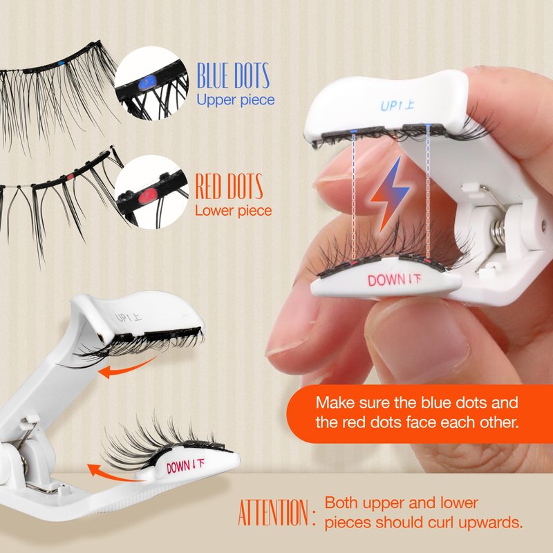 LASHVIEW Upgrade Magnetic Eyelashes with Applicator Soft Magnetic Eyelashes Natural Look Reusable No Glue Needed Easy to Wear and Remove (YT01)