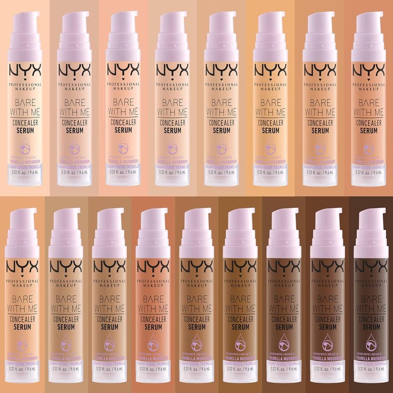 NYX Bare With Me Concealer Serum - Hydrating Concealer Makeup for 24HR Wear | Fair Shade