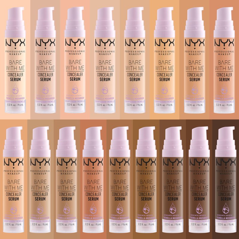 NYX PROFESSIONAL MAKEUP Bare With Me Concealer Serum, Concealer Makeup For Up To 24Hr Hydration - Sand