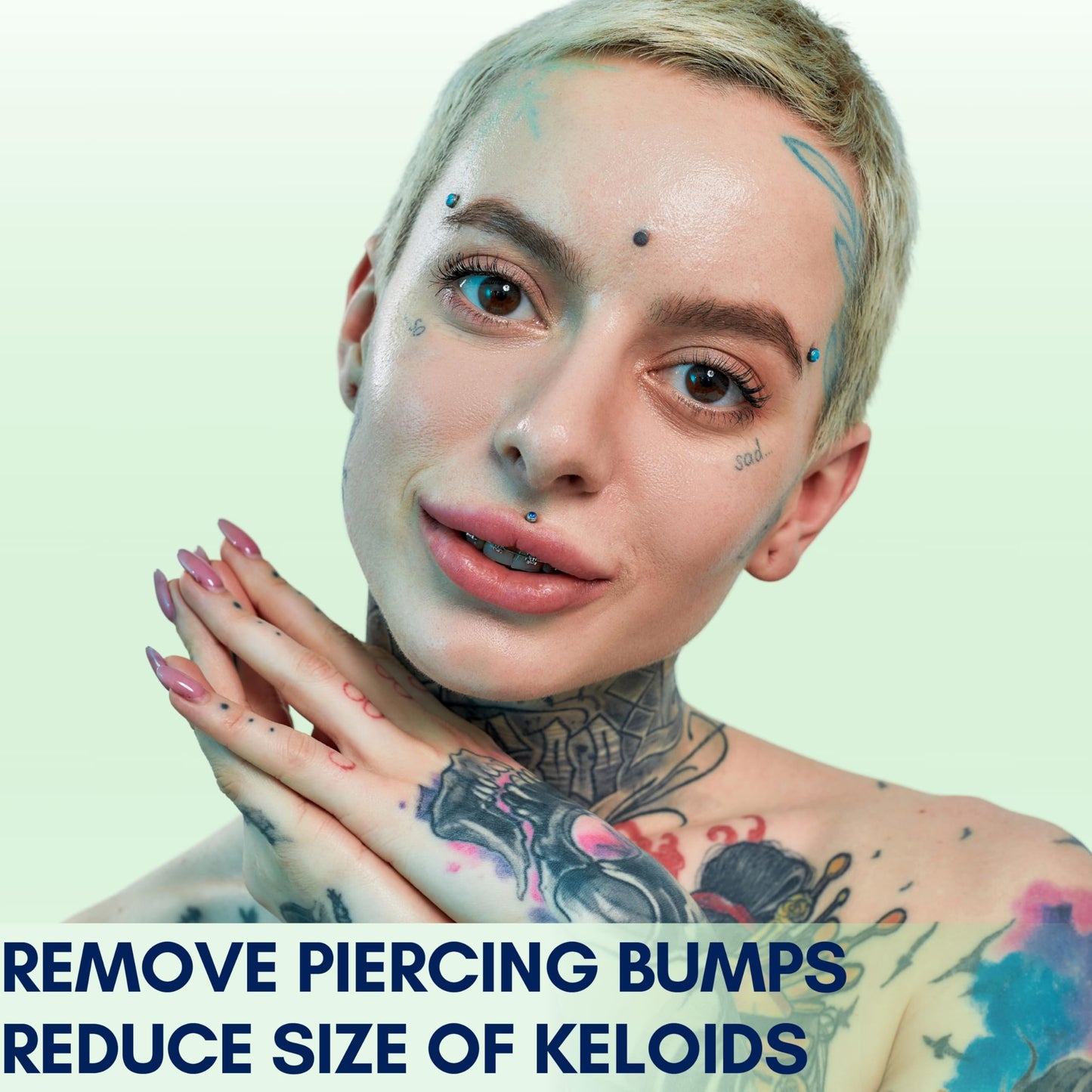 BodyJ4You Piercing Aftercare Kit - Saline Solution Drops Ear Piercing Cleaner - Natural Bump Keloid Removal - Ear Piercing Cleanser Nose Septum Navel Lip - Soothe Moisturize Recovery Natural Solution