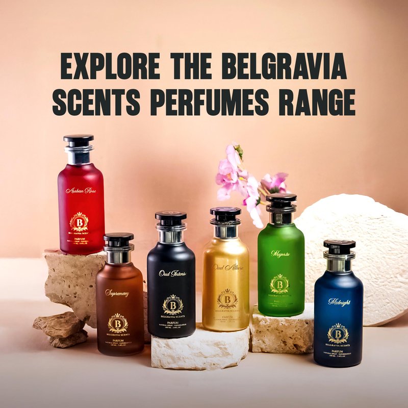 Belgravia Scents Majestic Unisex Eau De Parfum 100ml (3.4 oz) - Long-Lasting Fragrance For Men & Women Premium Oil-Based Vanilla & Agarwood Cologne With Musk & Sandalwood Luxury Arabian Perfume EDP