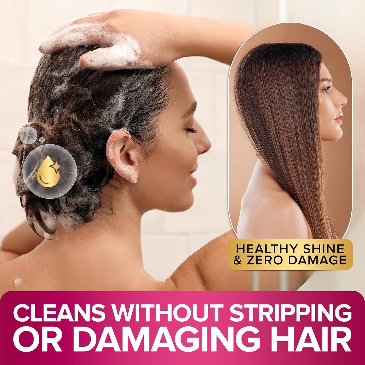 Sulfate-Free Shampoo and Conditioner Set for Color-Treated Hair | 2 x 16.9 Fl Oz