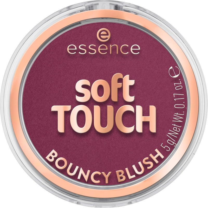 essence | Soft Touch Bouncy Blush | Lightweight, Buildable Cream to Powder Blush | Long-Lasting Natural Flush | Vegan & Cruelty-Free Makeup (40 Roses in Berry)