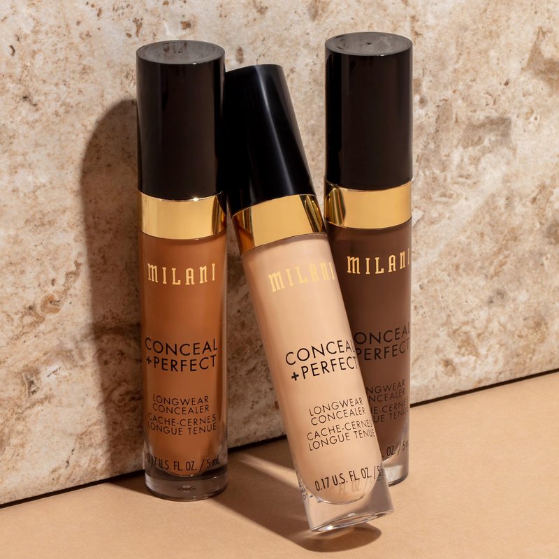 Milani Conceal + Perfect Longwear Concealer - Light Natural (0.17 Fl. Oz.) Vegan, Cruelty-Free Liquid Concealer - Cover Dark Circles, Blemishes & Skin Imperfections for Long-Lasting Wear
