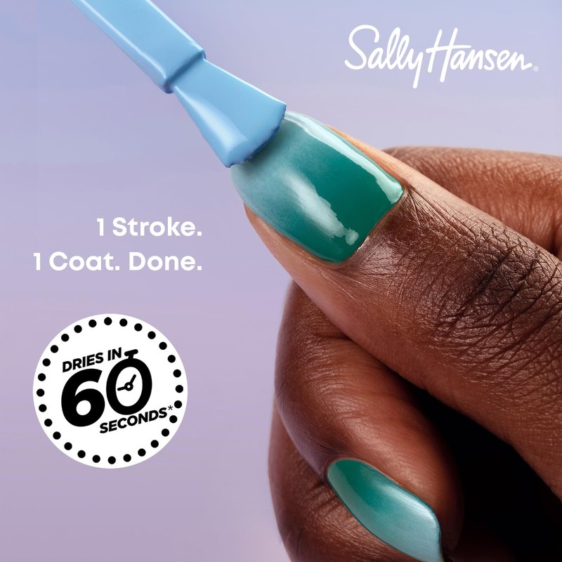 Sally Hansen Insta-Dri Nail Polish | Quick Dry, Long Lasting, Streak-Free Shine | Opaque, Glossy | 489 Up in the Clouds | Pale Sky Blue Nail Color.