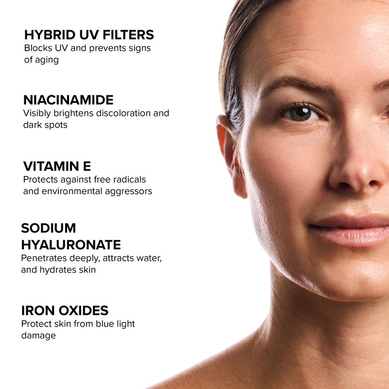 DRMTLGY Matte Universal Tinted Moisturizer SPF 46 – Anti-Aging Tinted Face Sunscreen & Lightweight Makeup with Broad Spectrum UV Protection – Hydrating Skin Care & Face Moisturizer – 1.7 oz