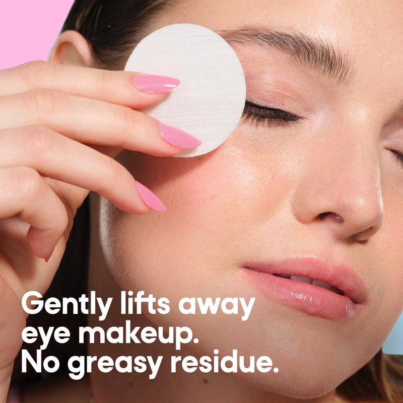 Almay Oil Free Micellar Eye Makeup Remover Pads, Gentle & Hypoallergenic, Fragrance-Free, Ophthalmologist Tested, Suitable for Sensitive Eyes, 80 count