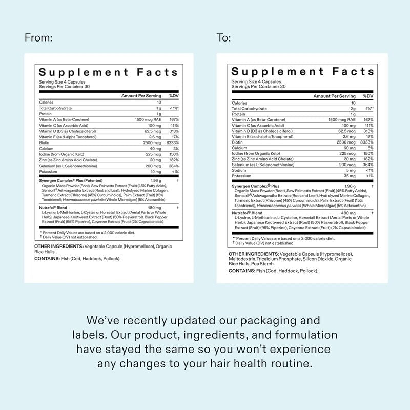 Nutrafol Women's Balance Hair Growth Supplements, Ages 45 and Up, Clinically Proven for Visibly Thicker Hair and Scalp Coverage in 3-6 Months, Dermatologist Recommended - 1 Month Supply Refill Pouch