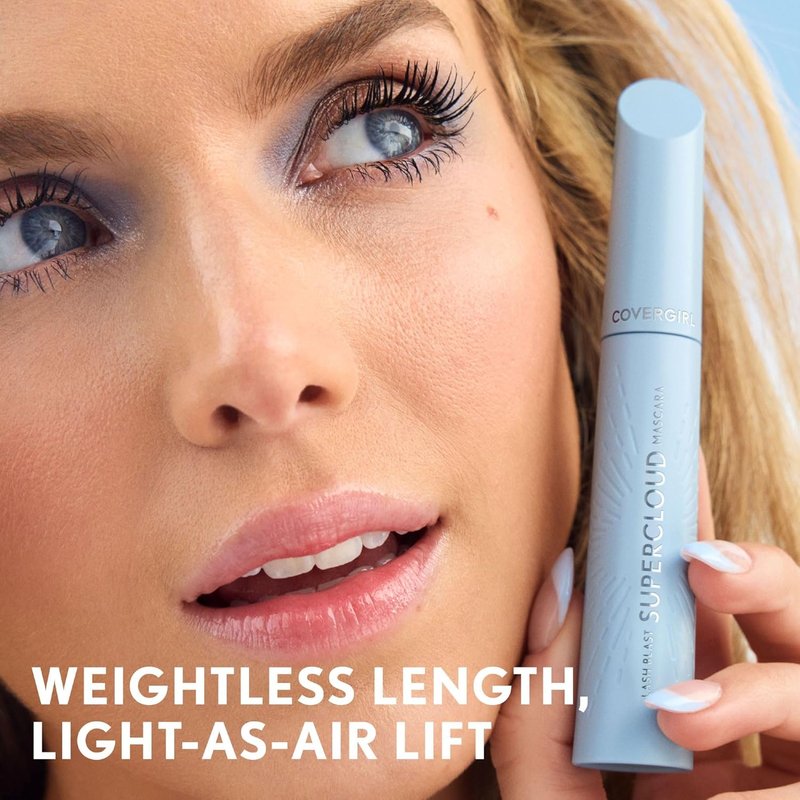 CoverGirl Lash Blast Supercloud Mascara - Long-Lasting, No Clump, Vegan | 805 Black, 0.33oz