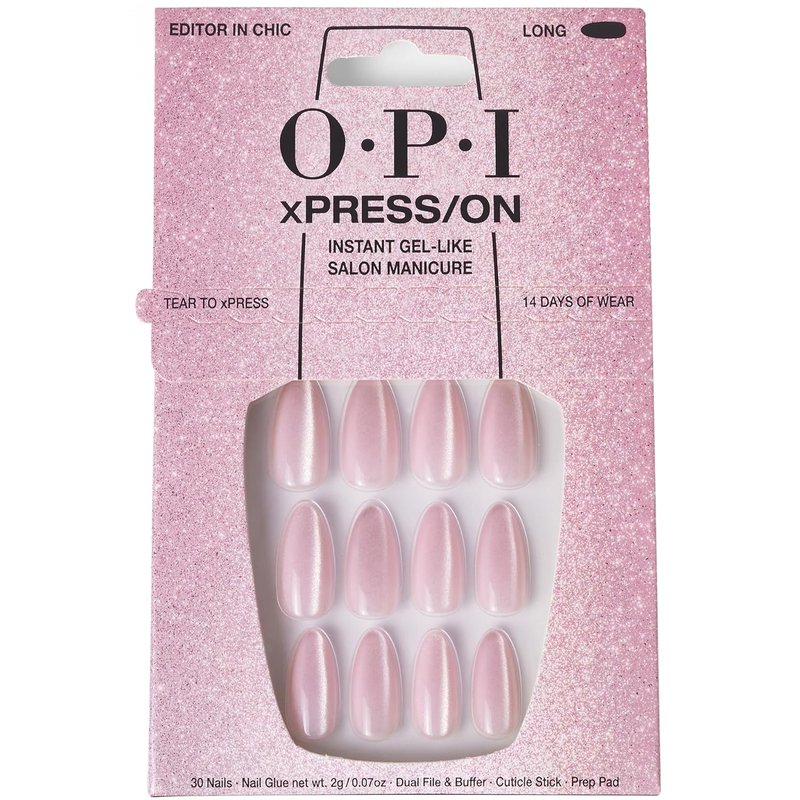 OPI Press-On Nails - Professional Nail Art Kit | Short Round, Long Almond & Coffin Shapes