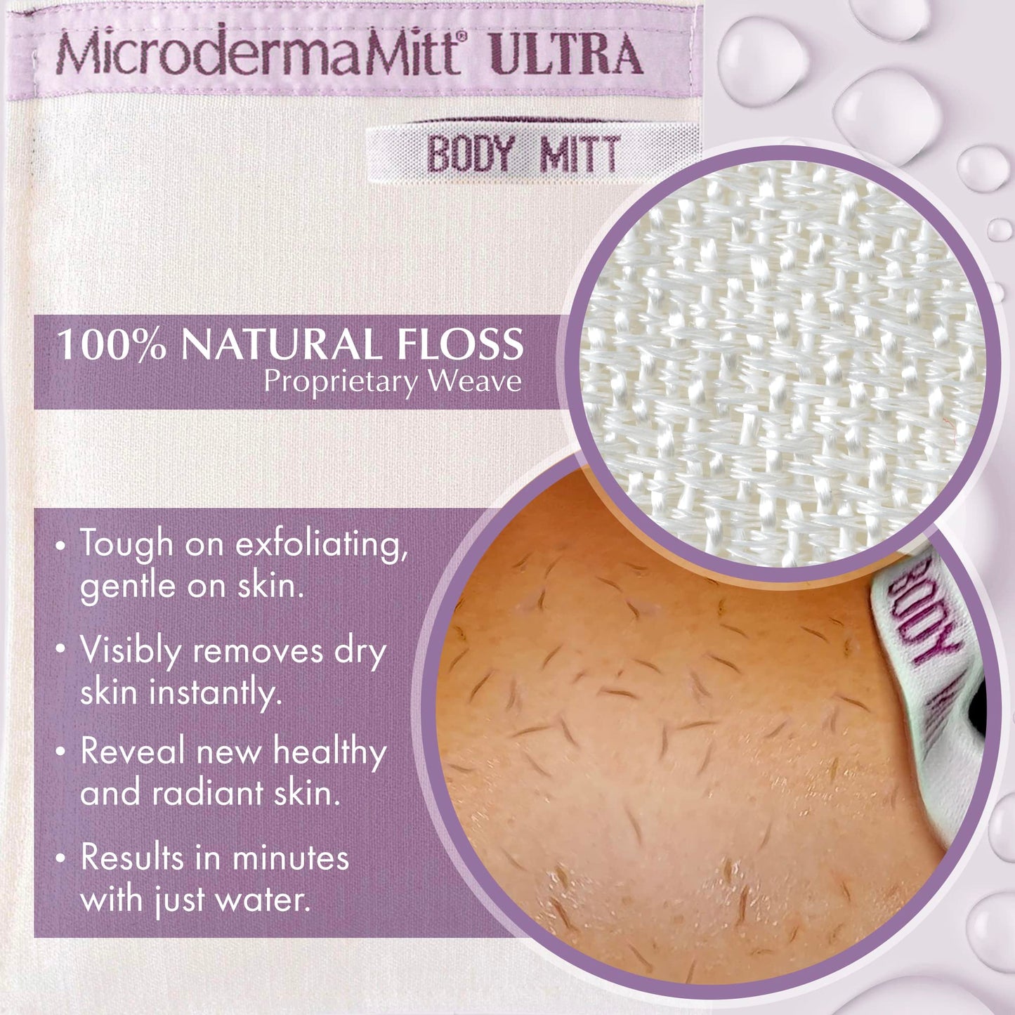 ULTRA Deep Exfoliating Mitt for Body - Premium Turkish Kessa Exfoliating Body Scrubber Glove – Keratosis Pilaris Treatment Exfoliator, Strawberry Skin, Ingrown Hair for Ultra Smooth Skin