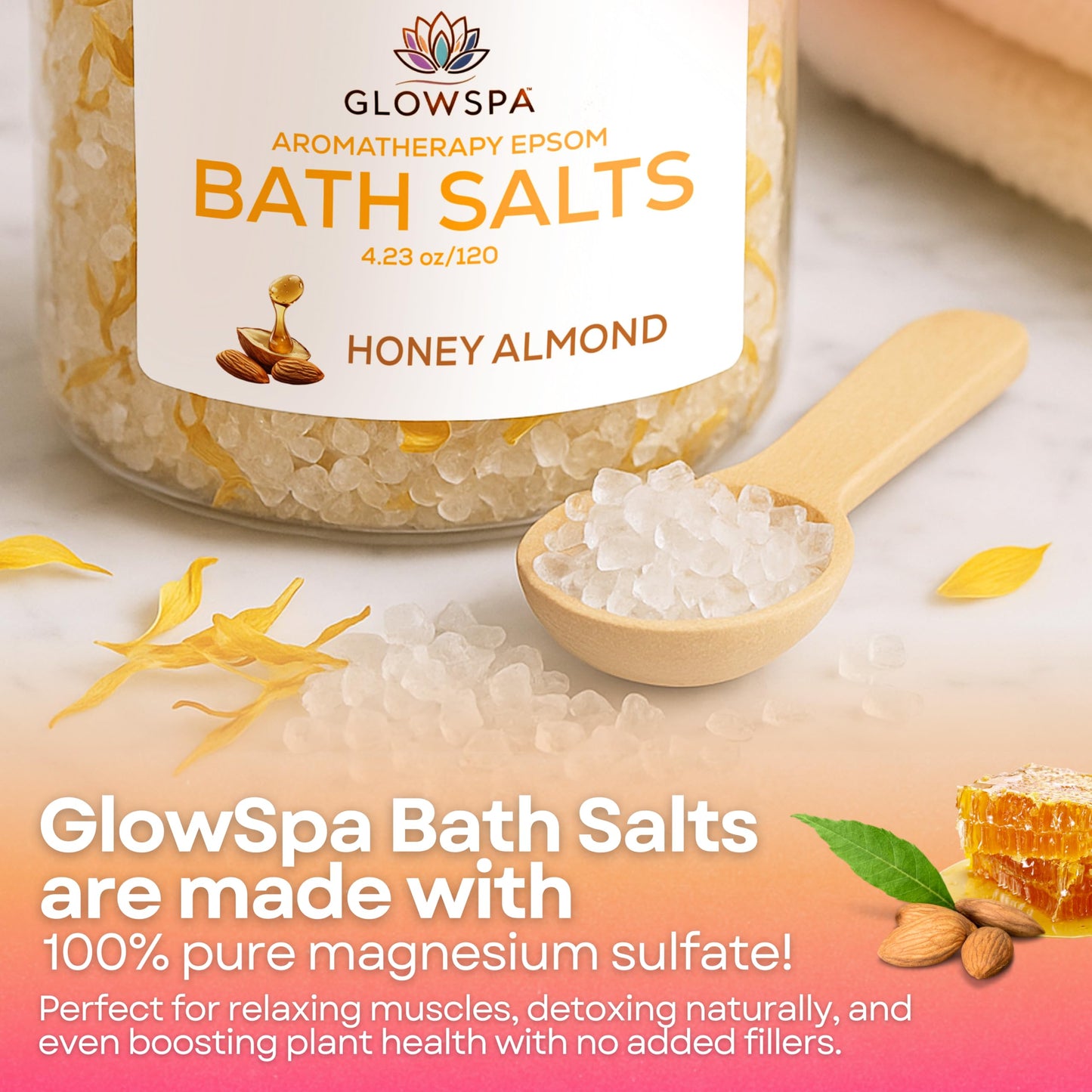 Epsom Salt Bath Soak Gift Set for Women – 6 Scent Bath Salts: Lavender, Rose, Chamomile, Eucalyptus, Coconut, Orange – Relaxing Bath Crystals, Self Care Spa Gifts for Moms