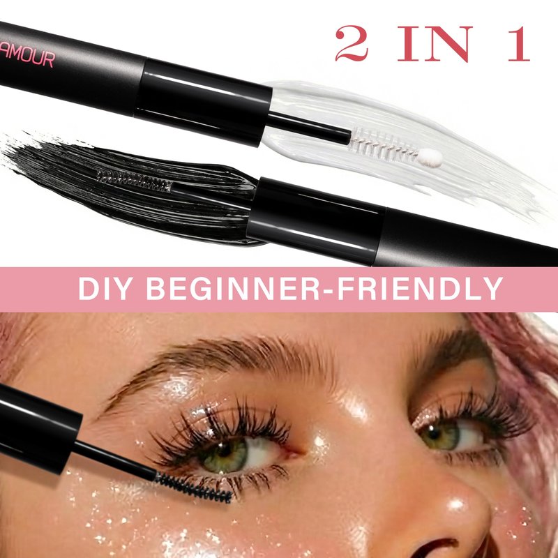 JOAMOUR Lash Bond and Seal, 2-in-1 Lash Cluster Glue, Waterproof & Sweatproof, Long-Lasting Hold up to 120-150H, Latex-Free, for DIY Eyelash Clusters, Home Use