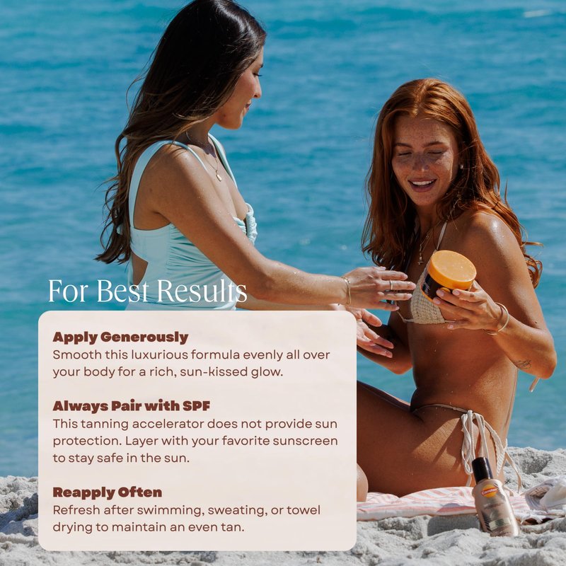 Carroten Intensive Tanning Gel | Browning Tan Accelerator | Non-Greasy, Water-Resistant with Carrot and Coconut Oil | Vitamin A & E For Moisture & Hydration | Made in Greece | 5 Fl Oz