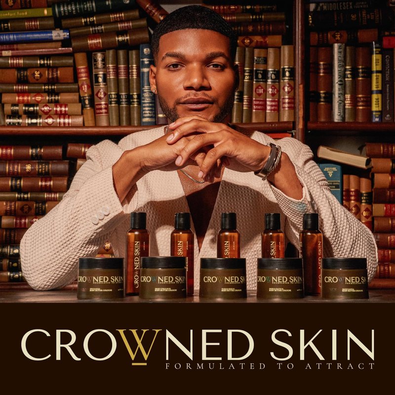 Crowned Skin Empire Body Oil Cologne for Men | Smoky Citrus Musk | As Seen On Shark Tank | Scented with Lemon & Lavender | Infused with Natural Jojoba & Grapeseed Oil | All-Day Fragrance | 4oz