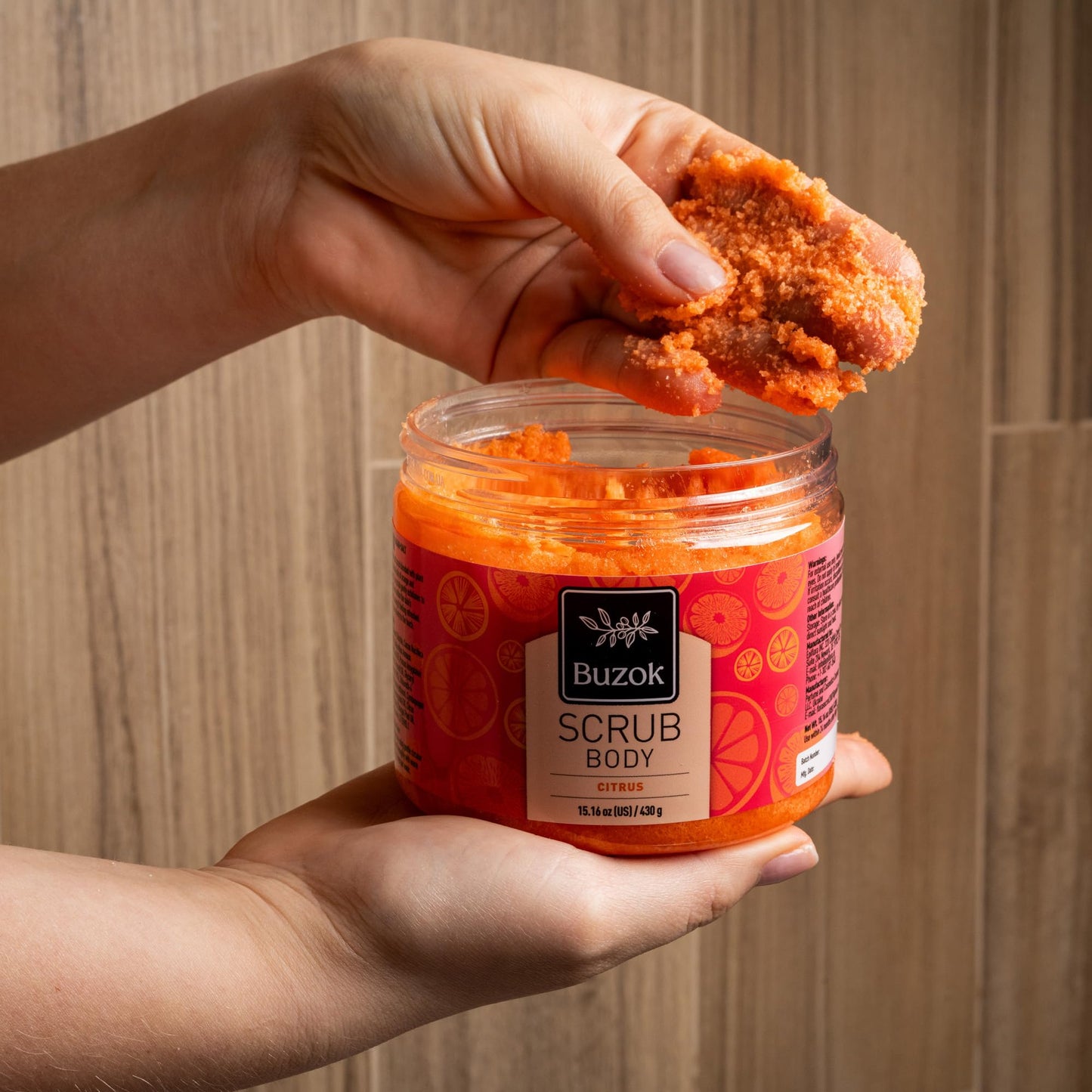 Citrus Body Scrub – Exfoliating Salt Scrub for Body Cleansing & Smoothing – Fresh Citrus Scent – For Shower & Bath Use