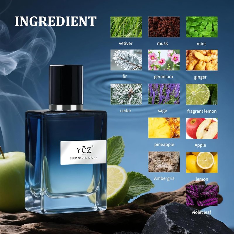 Men's Pheromone Cologne - Lasting Citrus Fragrance for Attraction | 2-Pack, 1.7 oz Bottles, Perfect for Dates & Gifts