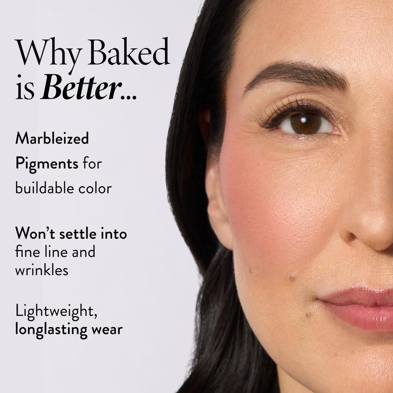 LAURA GELLER NEW YORK Baked Blush-n-Brighten for Mature Skin - 09 Starfish Island - Powder Blush Won't Settle into Fine Lines - Buildable Natural Finish – Longlasting Formula - Made in Italy