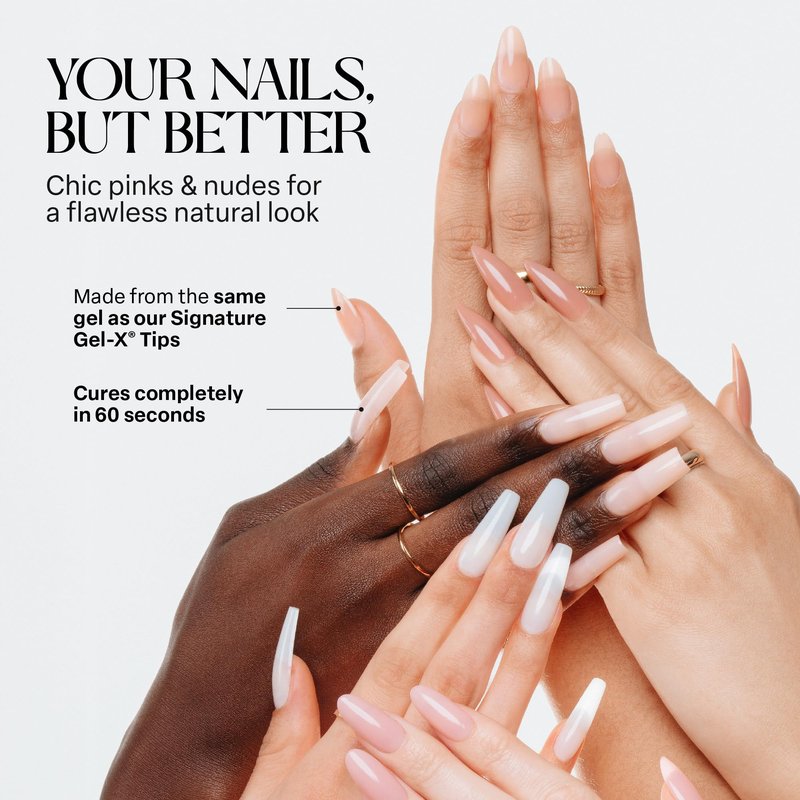 Apres Neutrals Gel-X Margot Box Of Nail Tips, 11 Sizes 00-9, Soft Gel Tip Box (150pcs) (Almond Medium, 150)