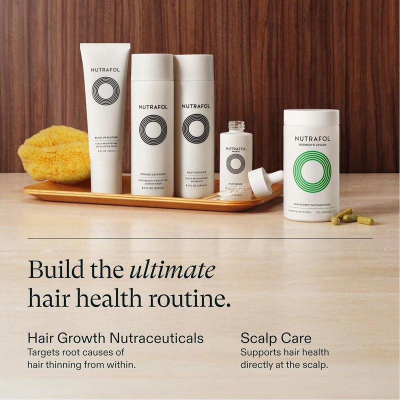 Nutrafol Shampoo - Cleanse & Hydrate Hair and Scalp | Boost Volume, Strength & Texture, Color Safe