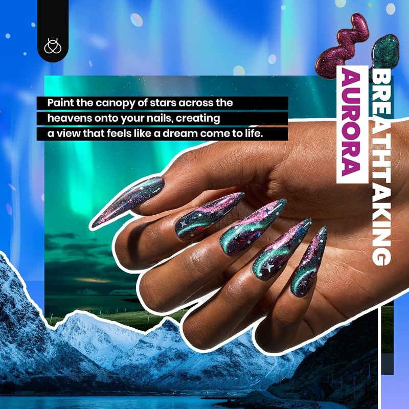 Beetles Gel Nail Polish Kit - 36 Summer Pastel Colors | Base & Glossy Top Coat, Nail Art Foil Glue, Blue Green Glitter