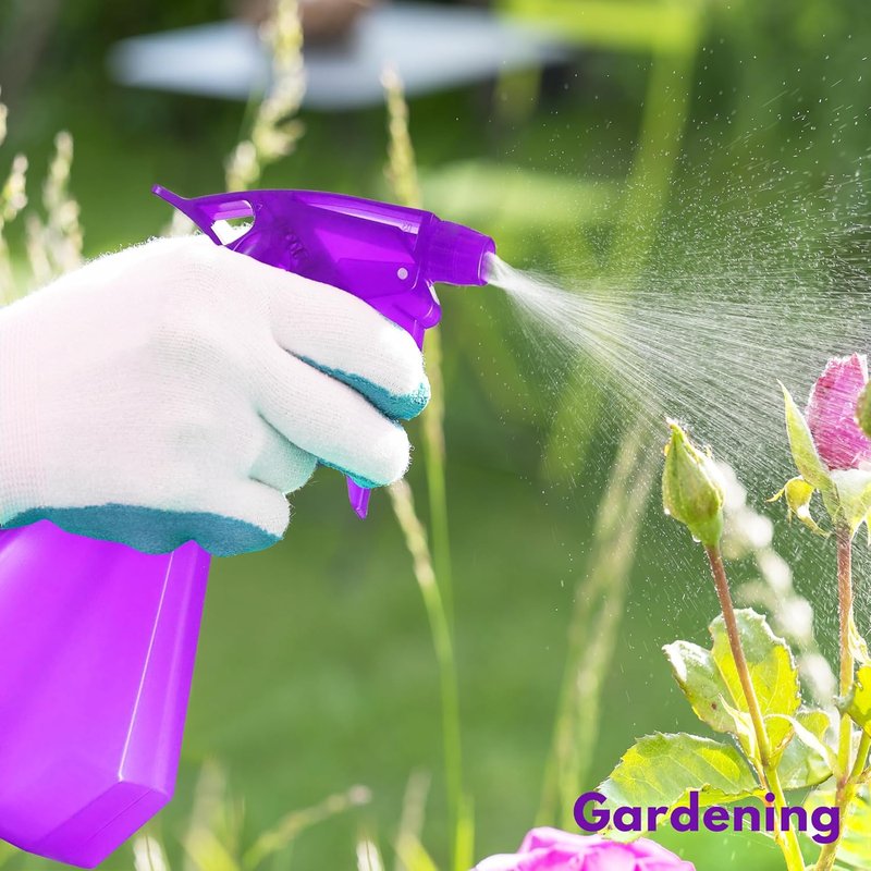 DilaBee 8oz Empty Spray Bottles - Heavy Duty Cleaning & Plant Mister | BPA-Free Blue & Purple 2-Pack