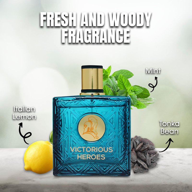 A CENTER Men's Cologne Gift Set 4 x 3.4 FL oz|Luxury perfume with Premium Presentation Box|Perfect Valentine's Day Gift for Him|Long Lasting Fragrance(VintagHeroeEnergy&Star&Verse&Victorious)
