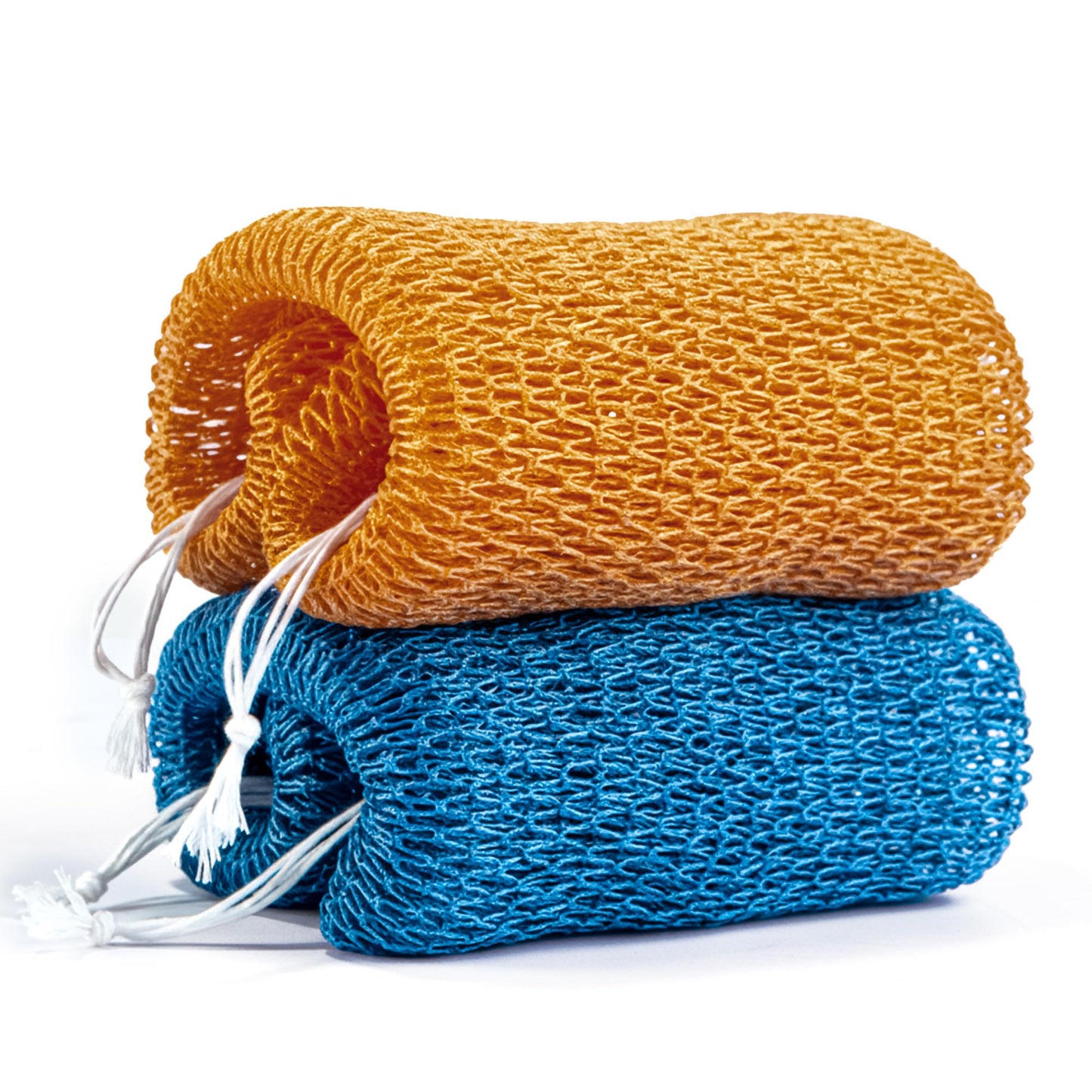 Yiclick African Net Sponge Authentic with Knots 2 Pack - Exfoliating Washcloth Towel, Back Scrubber for Shower Bath, Exfoliating Body Scrubber Exfoliator, African Rags Wash Cloth Loofah Lufa Sponge