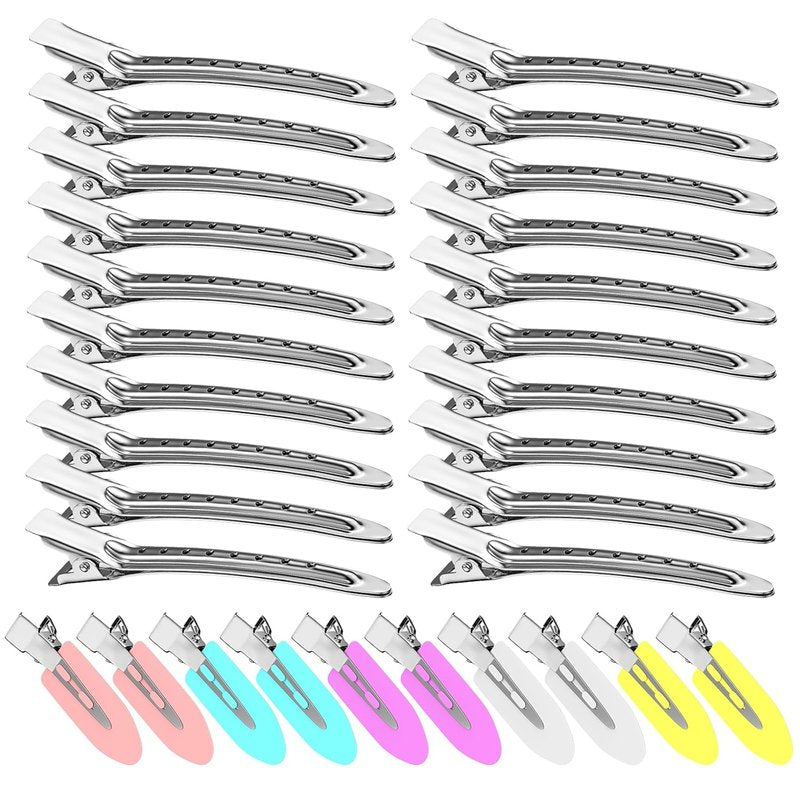 Metal Alligator Hair Clips - 30PCS Heavy Duty Duck Bill Styling Pins for Women | DIY Bows & Home Use