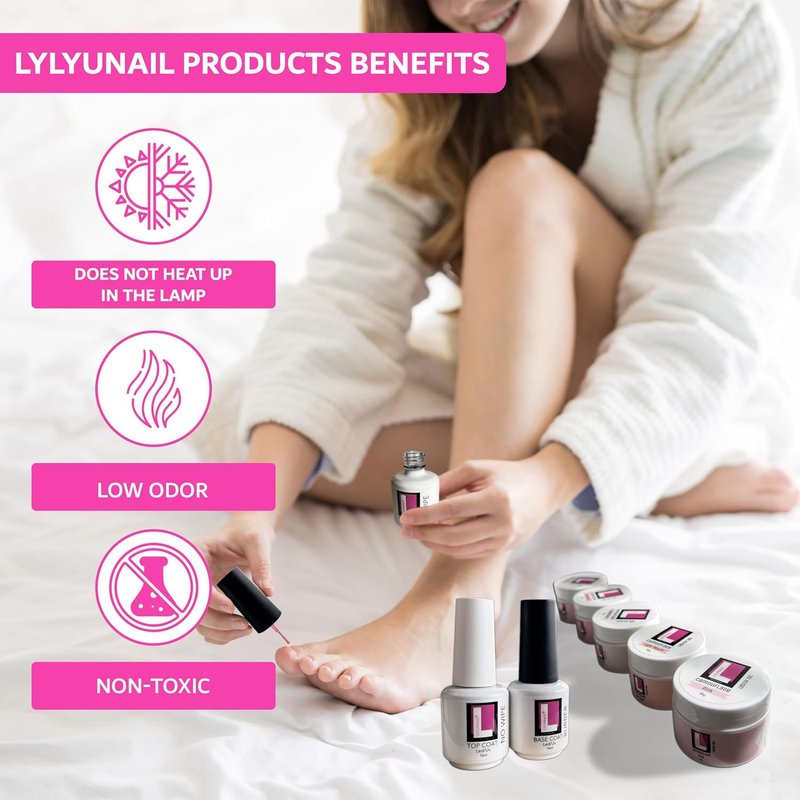 Rubber Base Gel - 15ml | Long-Lasting Nail Strengthener for Perfect Soak Off & UV/LED Use