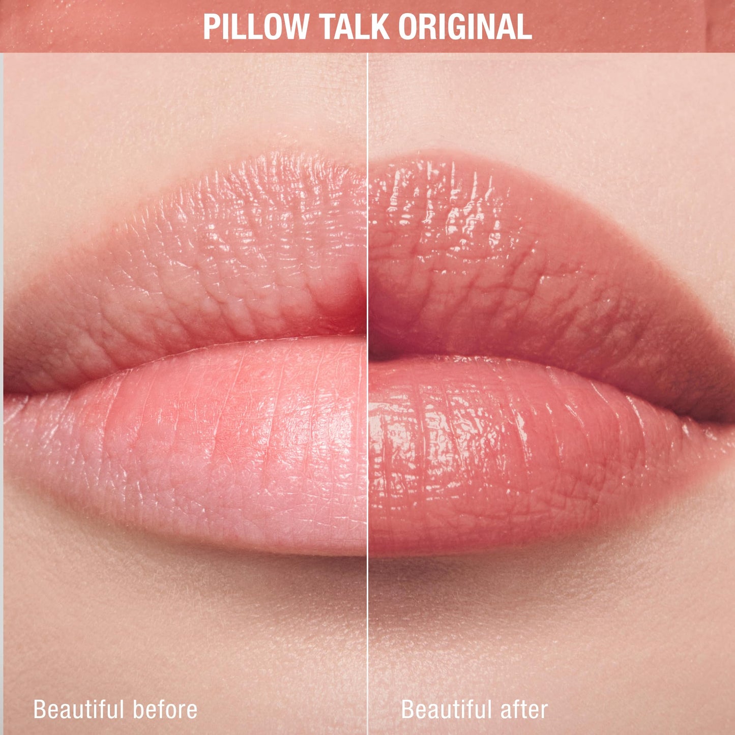 Charlotte Tilbury Pillow Talk Blush Balm Lip Tint - Long-Lasting, Buildable Sheer Tint with Peptides for Hydrated, Blushed Looking Lips - 24 HR Hydration - Pillow Talk