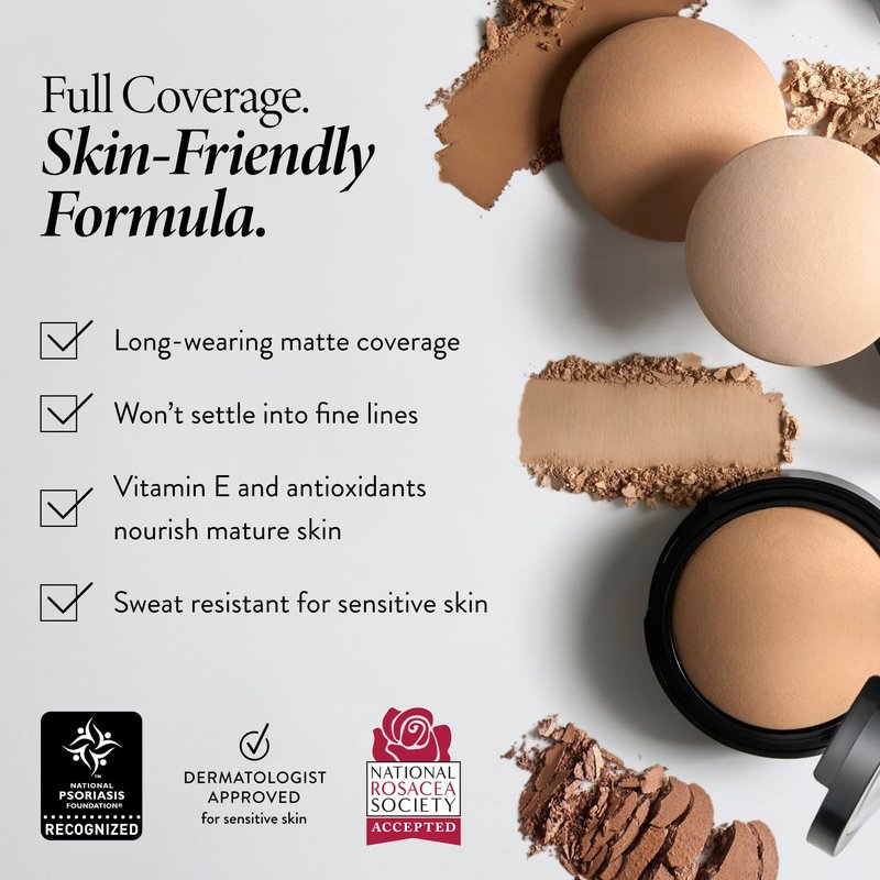 LAURA GELLER NEW YORK Baked Double Take Powder Foundation - Medium - Buildable Medium to Full Coverage - Matte Finish