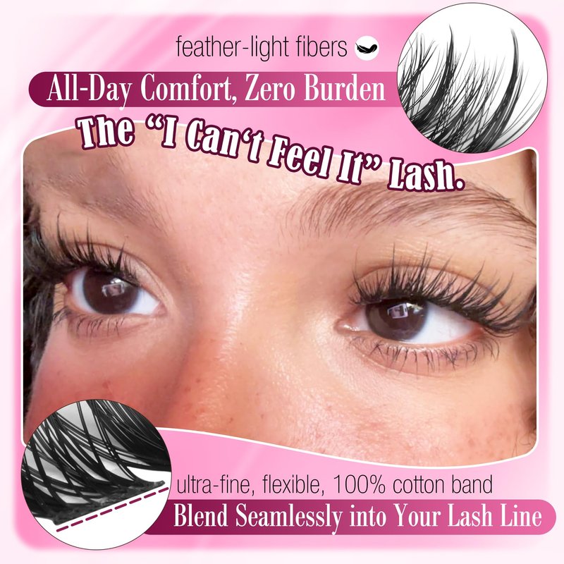 Natural Lash Clusters Spiky Eyelash Extensions Wispy Individual Lashes Manga Eyelash Individuals 120 Pcs CC-Curly Cluster Eyelash Extensions 10-16MM Mixed DIY Lash Extensions by Mavphnee