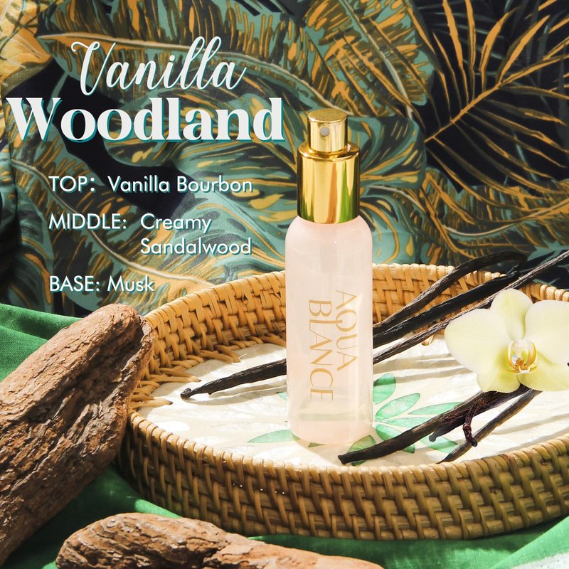 AQUA BLANCE Body Spray Set for Women, Each 60ml/2.1 FlOz, Travel Size Womens Fragrance Body Spray, Three Scents - Vanilla Woodland, Lavender, Jasmine Raspberry