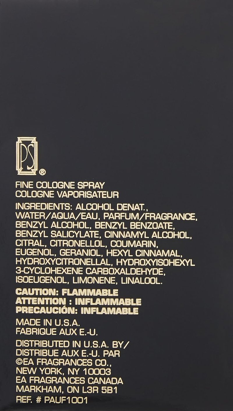 Paul Sebastian Men's Cologne Fragrance, Day or Night Scent, 4 Fl Oz