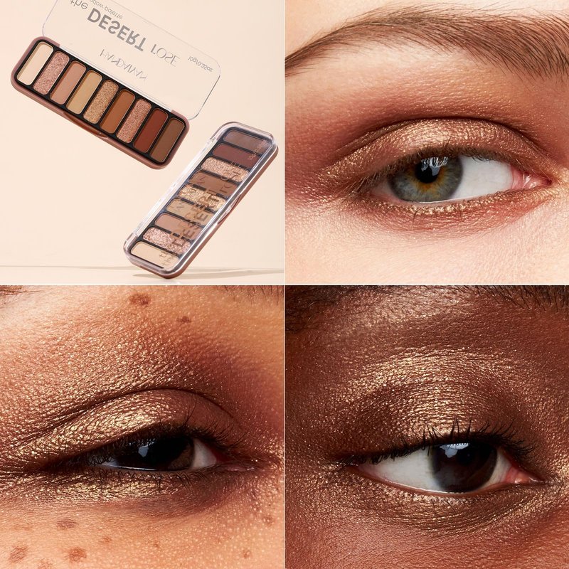 gcdat 9 Colors Eyeshadow Palette Natural Nude Matte Shimmer Glitter Eye Shadow Pallete, High Pigment, Blendable, Long-Lasting Natural to Glam Smokey Eye Looks