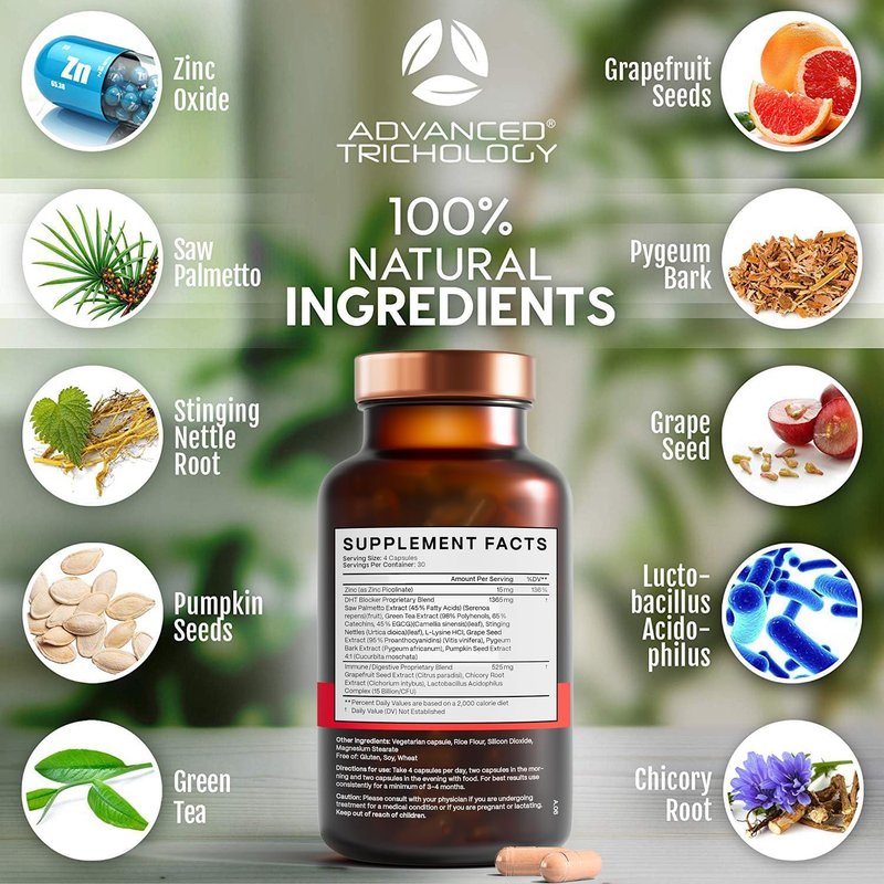 Regine Switzerland DHT Blocker - Hair Growth Supplement for Thinning Hair | Approved by American Hair Loss Association