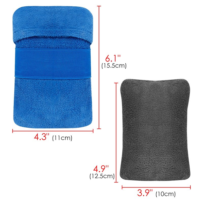Adorila 4 PCS Cotton Soap Bag, Foaming and Drying The Soap, Shower Bar Soap Pouch Scrubber for Men and Women (Blue & Grey)