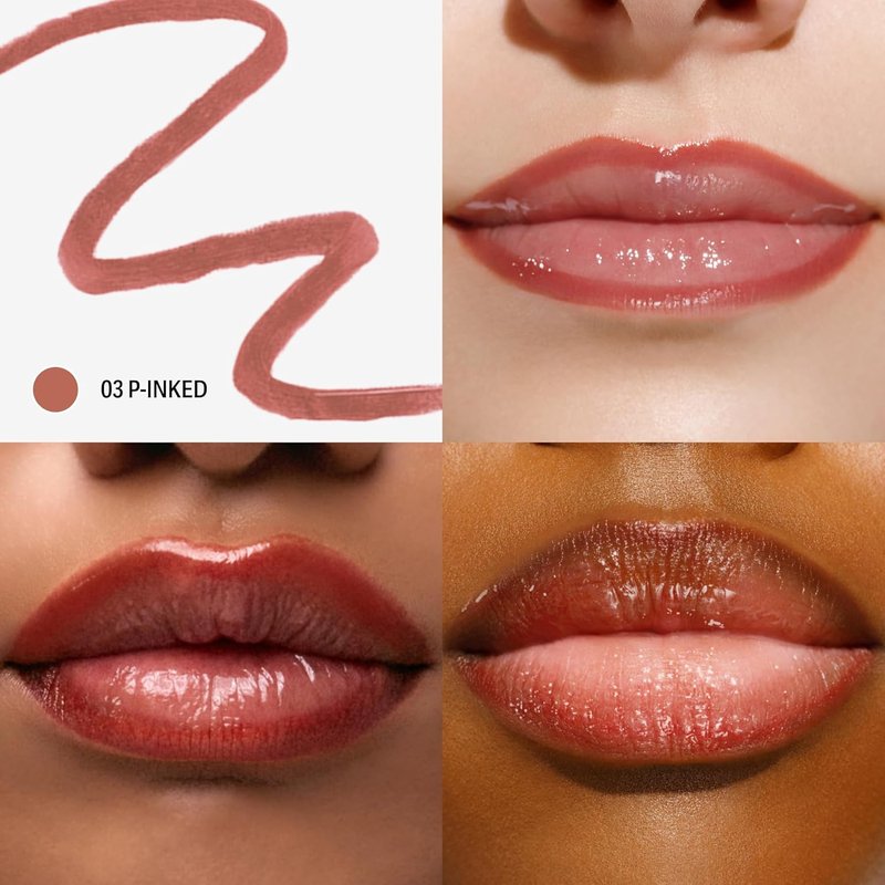 Sacheu Lip Liner - Long Lasting Waterproof Lip Stain with Hyaluronic Acid & Vitamin E | Vegan & Cruelty-Free (p-INKED & Bunny Ear)