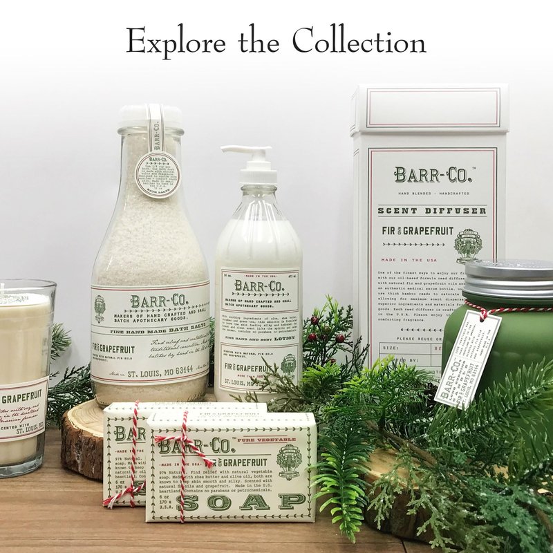 BARR-CO. Reserve Hand Soap, Natural Hand Soap for Kitchen & Bathroom, Vegan Formula, Earthy Tobacco & Cedar Scent 16 fl oz