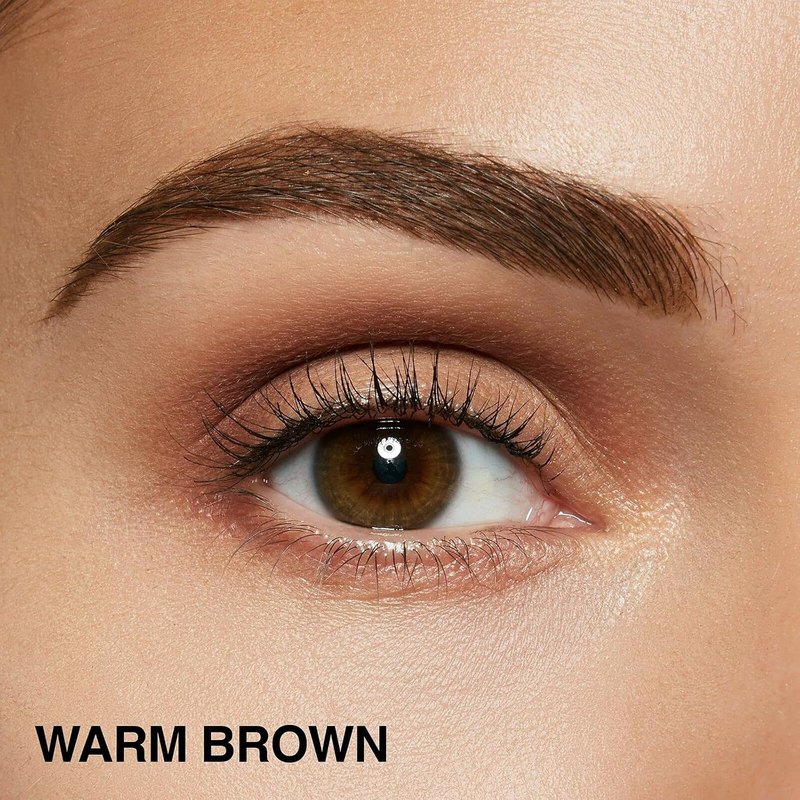 Maybelline Brow Ultra Slim Defining Eyebrow Pencil - 1.55mm Tip, Warm Brown | Precision & Blending Spoolie, 0.003 oz.