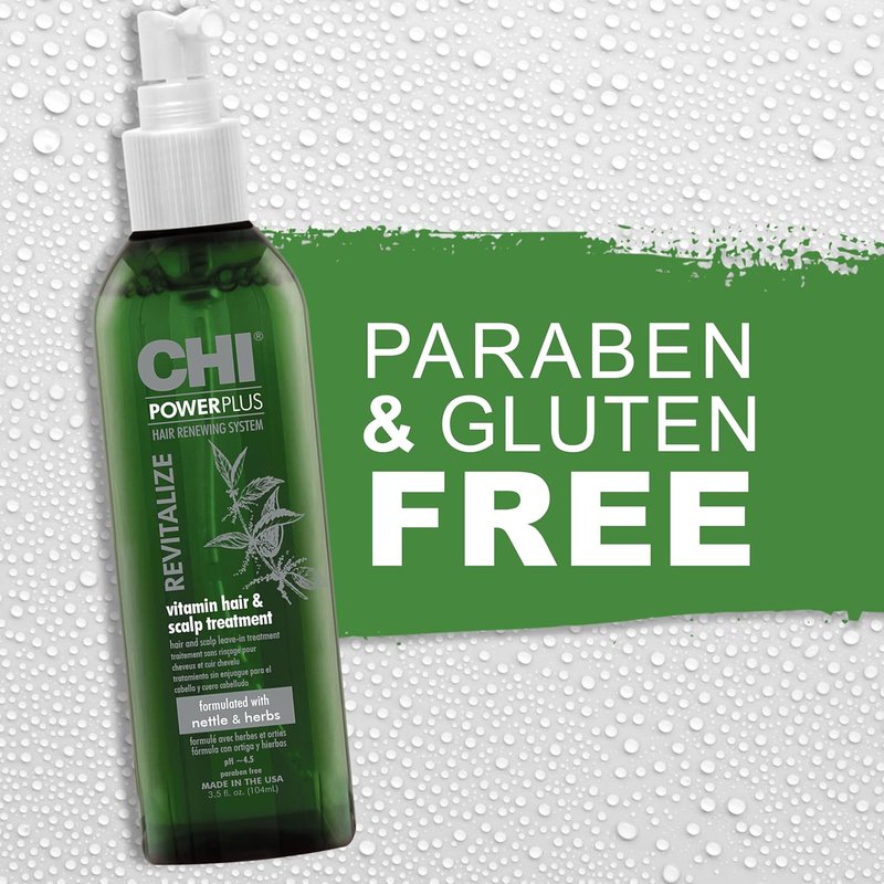 CHI PowerPlus Revitalizing Hair Treatment - Nourishing Botanicals & Vitamins for Scalp Relief | 3 Oz