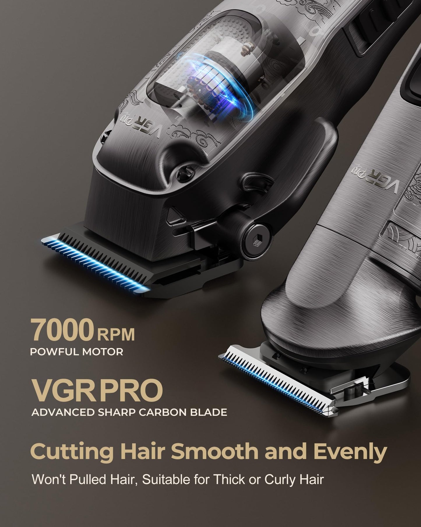 VGRPRO Hair Clippers for Men Professional, Cordless Hair Clippers for Hair Cutting, Mens Clippers and Trimmers Set, Electric Hair Trimmer for Men with Package Case
