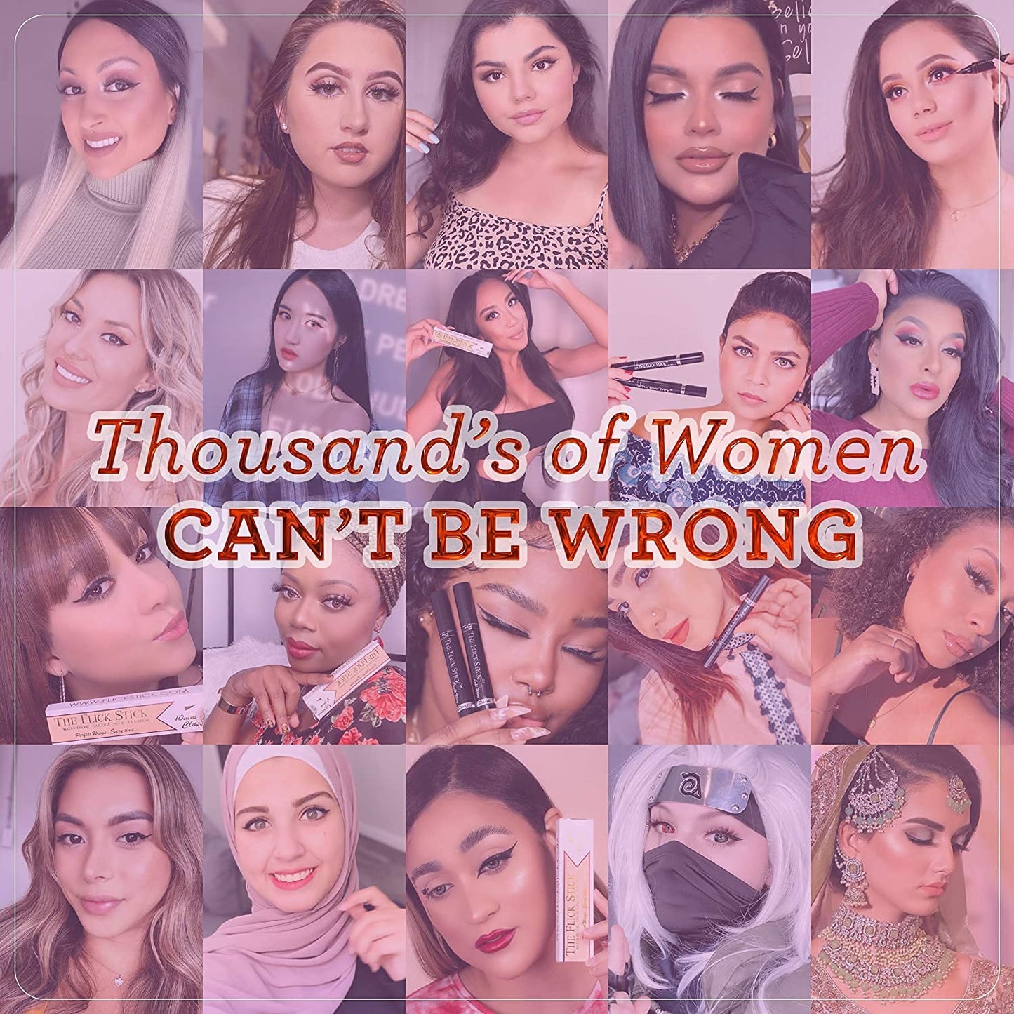 The Flick Stick Winged Eyeliner Stamp For Quick and Easy Cat Eye Makeup, SmudgeProof & Waterpoof Eye Liner Cat Eye Stencil Makeup Tool, Wingliner, Liquid Eyeliner Pens (10mm Classic, Midnight Black)
