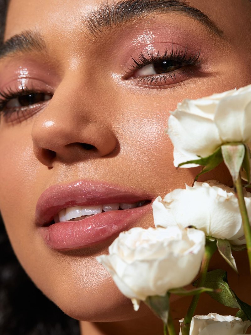 SHEGLAM Power Bouquet Lip Gloss Shiny Tinted Moisturizing Plumping Non-Sticky Lip Oil Repairing Camelia Extract Lip Care-Power Petals