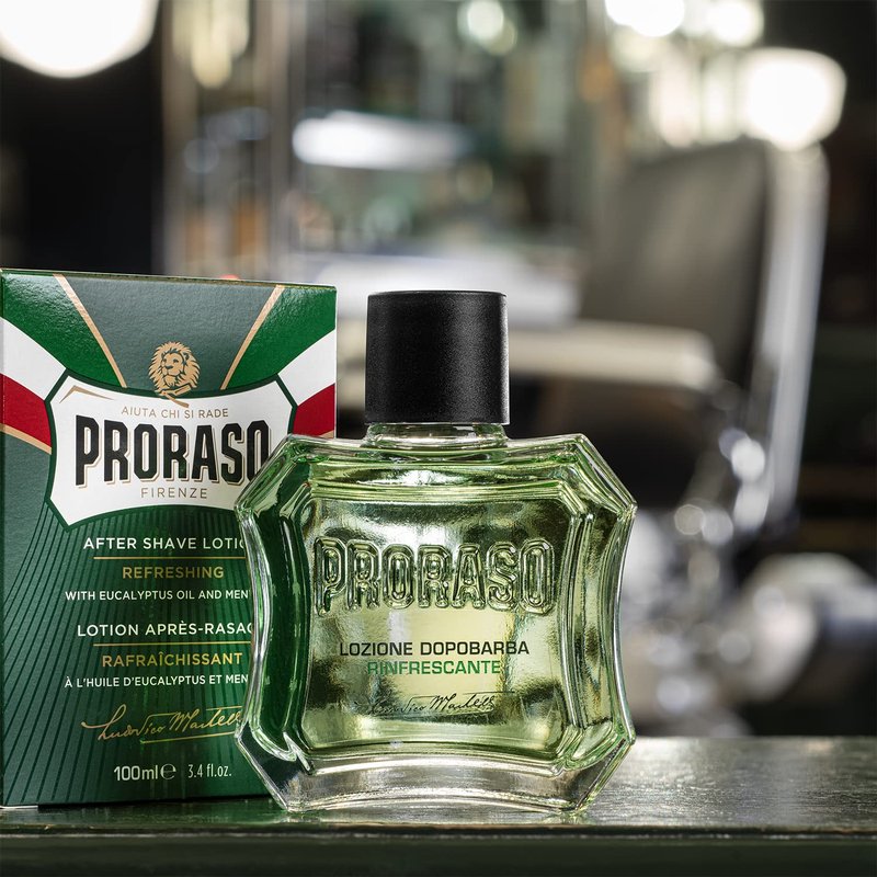 Proraso After Shave Lotion - Eucalyptus & Menthol Splash for Refreshing Relief | 3.4oz