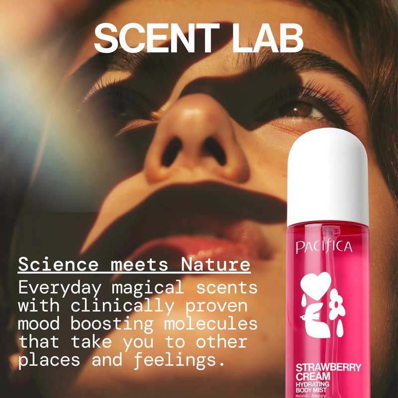 Pacifica Strawberry Cream Fruity Body Mist for Women – Sweet Strawberry Vanilla Cream Fragrance Spray, Hydrating, Odor Neutralizing, Vegan & Cruelty-Free, Phthalate-Free, 5 oz